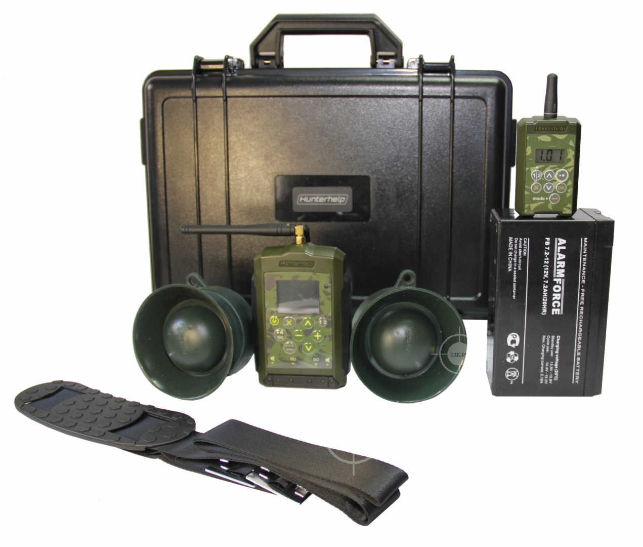 Elektronnyy-manok-Hunterhelp-PRO-3-v-keyse_-2-dinamika-Hunterhelp-Alfa3.jpg