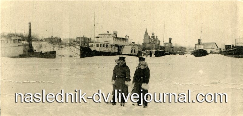 Японцы, речные корабли, Чердымовка, Иннокеньевская церковь 1918-19г..jpg